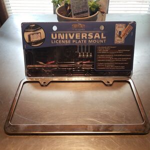 Universal License Plate Tag Holder - Mounting Bumper Kit Bracket 79000